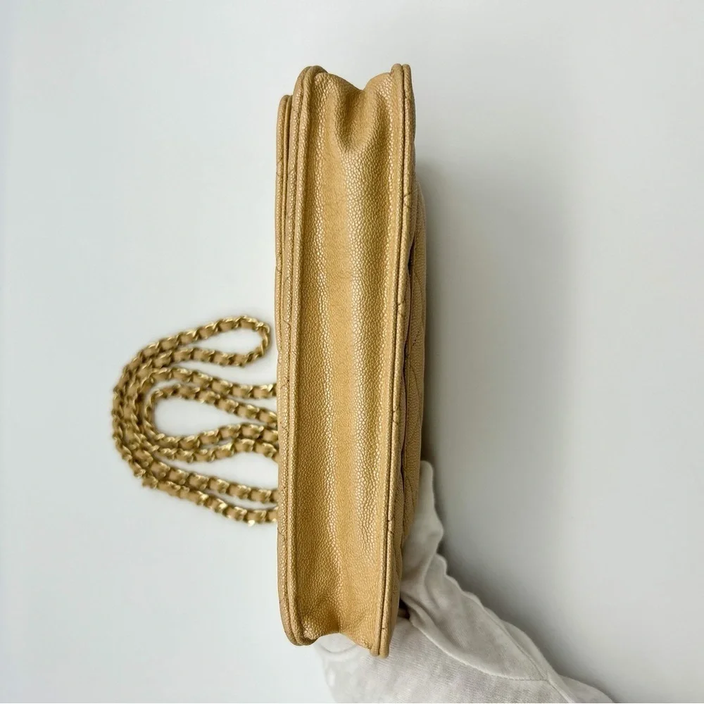 Chanel WOC 19S Iridescent Beige Caviar Leather with Gold Hardware 27xx